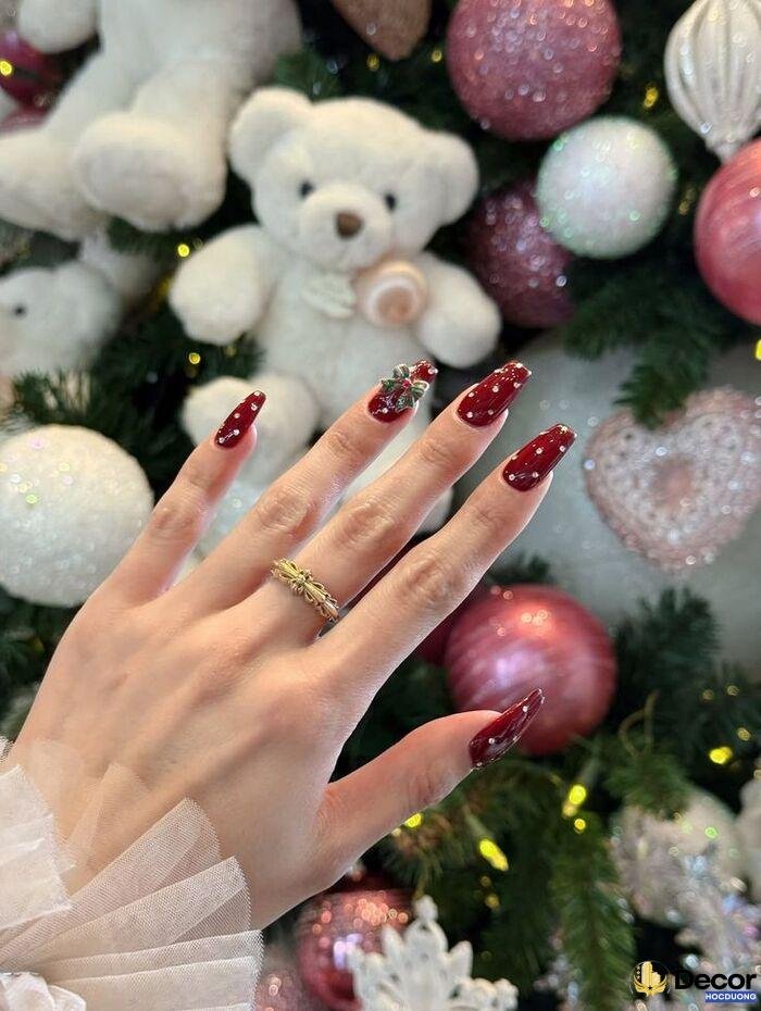 nail noel dễ thương chất