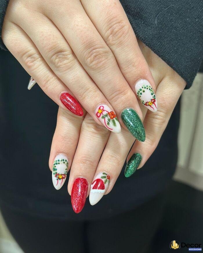 nail noel dễ thương cực trend