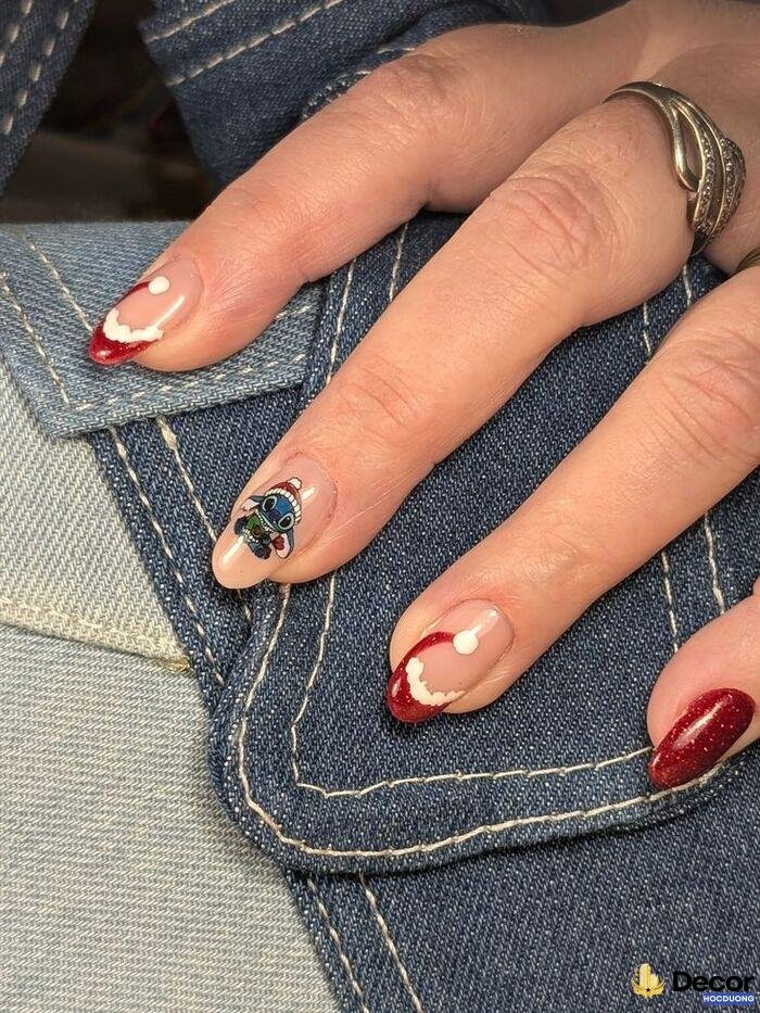nail noel dễ thương đáng yêu