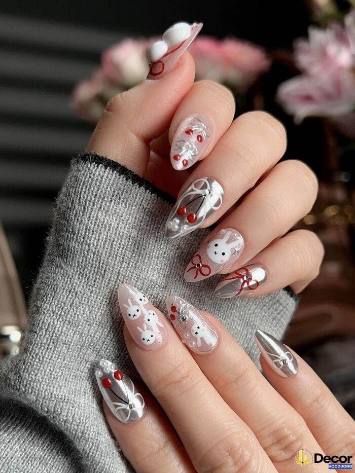 nail noel dễ thương xinh