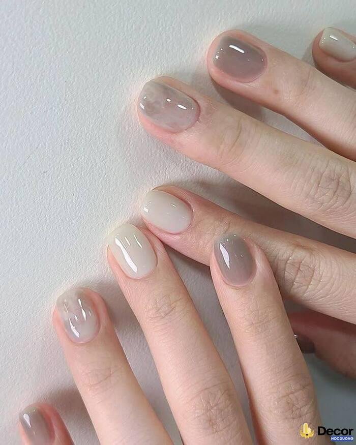 nail sơn thạch màu be