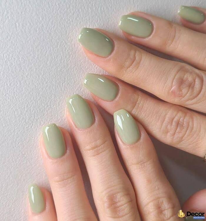 nail sơn thạch màu xanh pastel