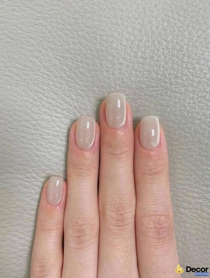 nail sơn thạch trắng be