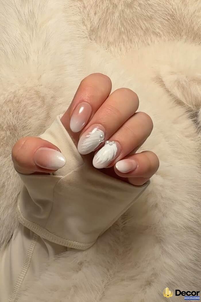 nail trắng basic siêu đẹp