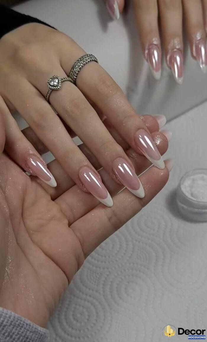 nail tráng gương basic cực ngầu