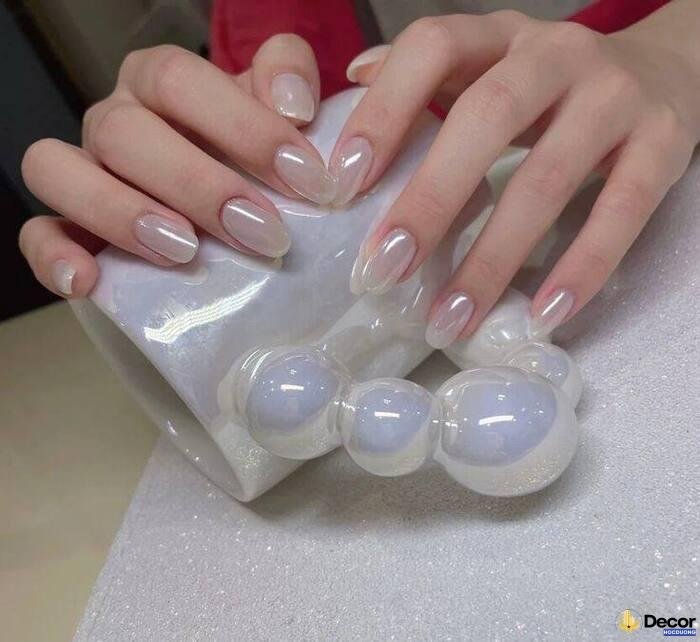 nail tráng gương basic đẹp