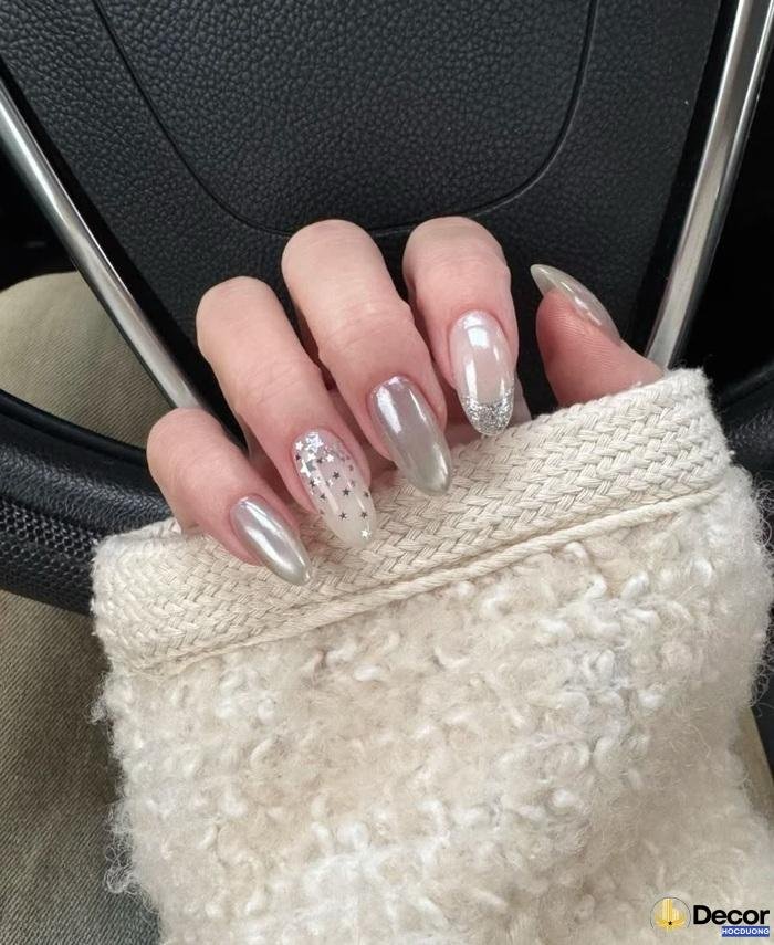 nail trong suốt cực xinh