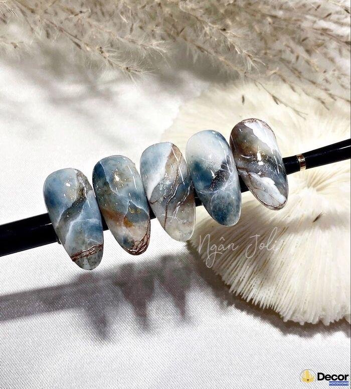 nail vân đá đẹp xinh