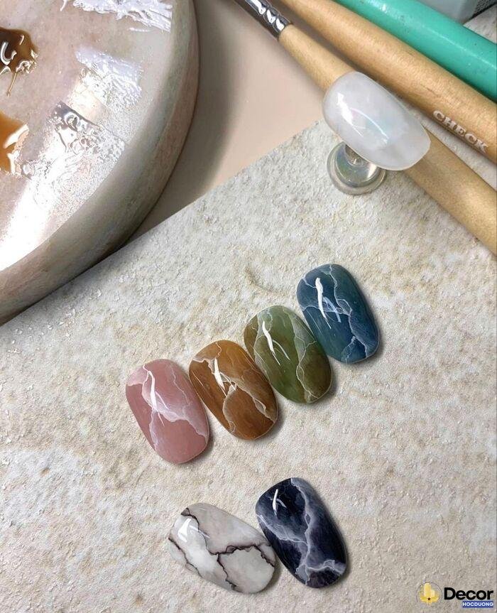 nail vân đá siêu chất