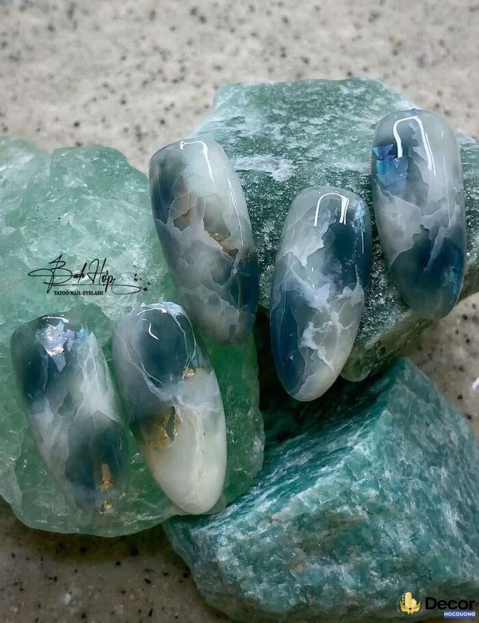 nail vân đá siêu ngầu