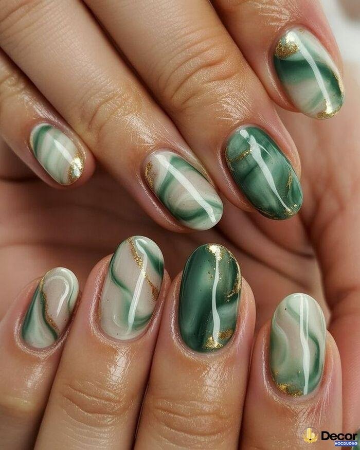 nail vân đá slay đẳng cấp