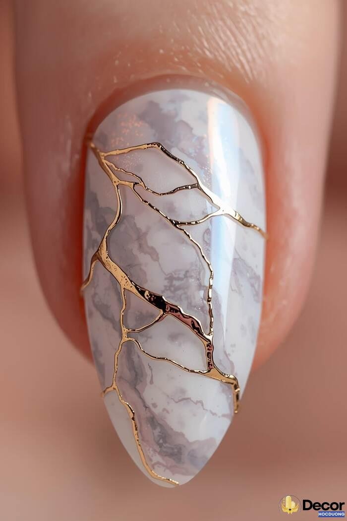 nail vân đá slay trending
