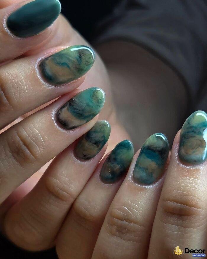 nail vân đá xinh