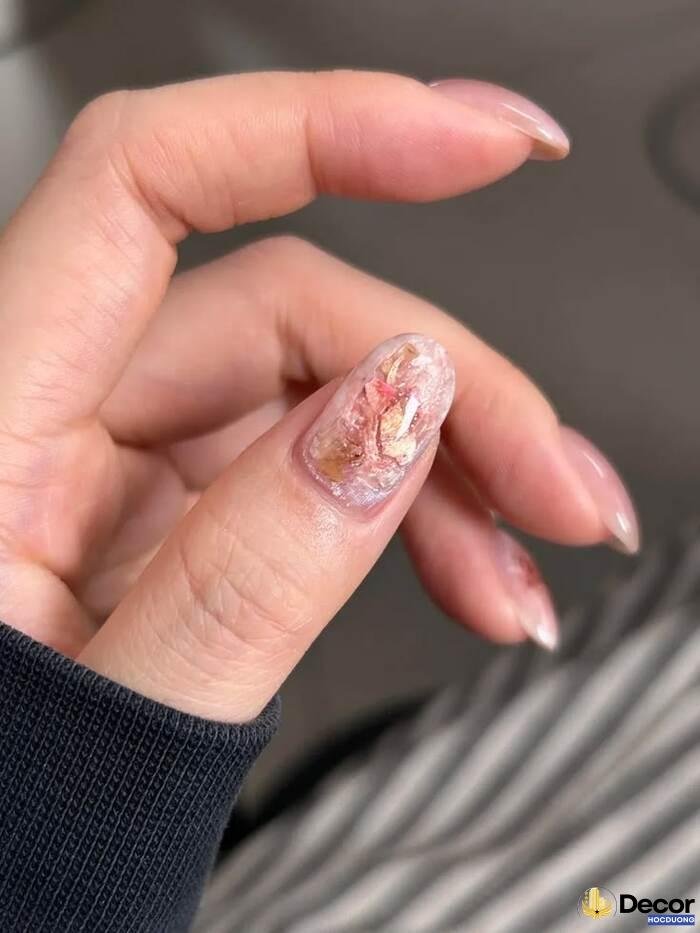 nail vân đá