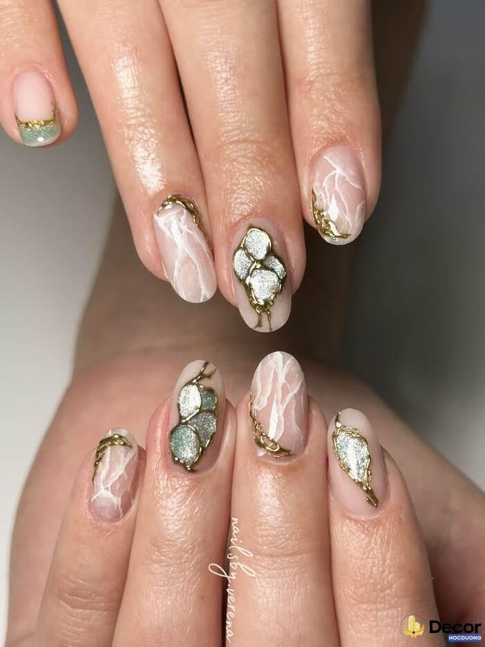 nail xà cừ đẹp