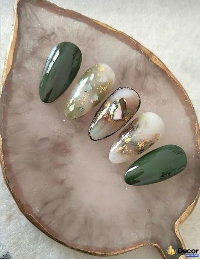 nail xà cừ siêu đẹp