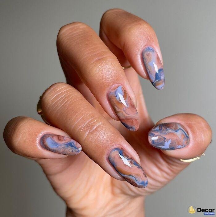 nail xà cừ siêu xinh