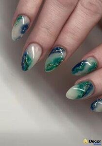nail xà cừ trending