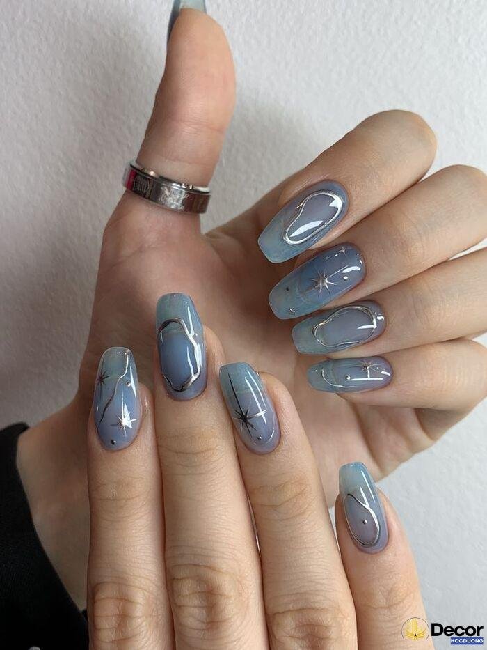 nail xanh đẹp yêu