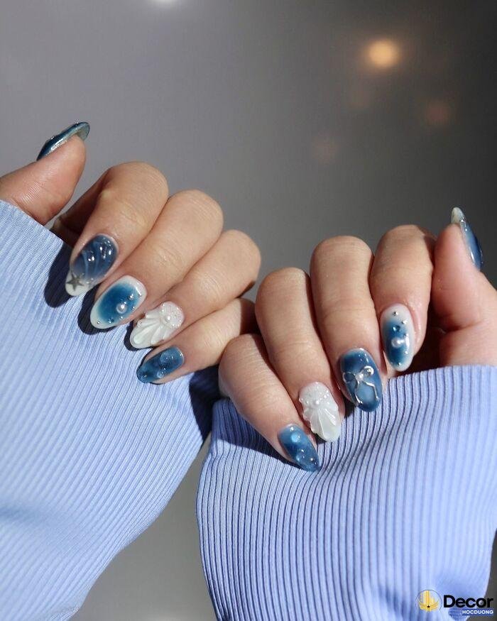 nail xanh hot