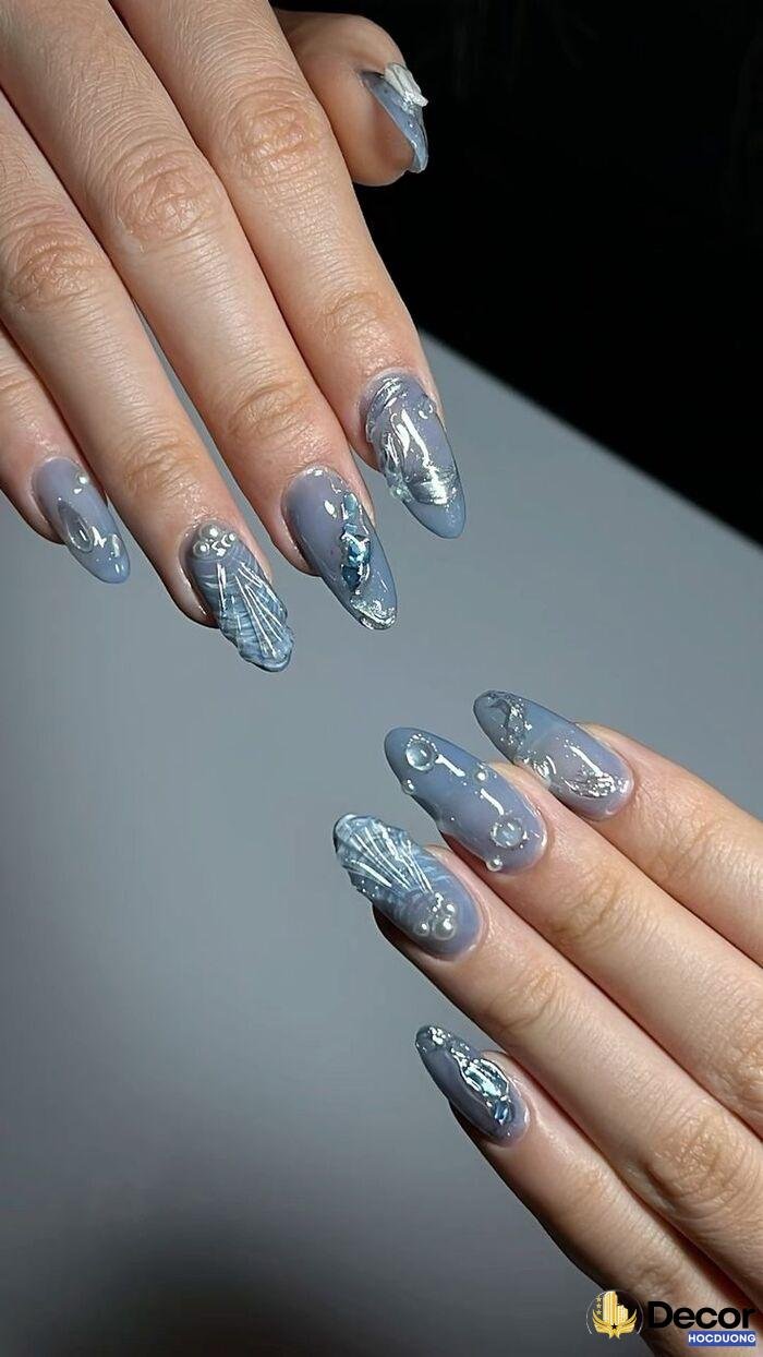 nail xanh siêu slay