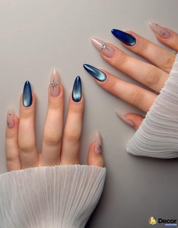 nail xanh siêu xinh