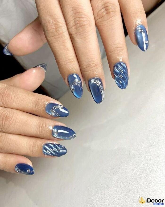 nail xanh trending