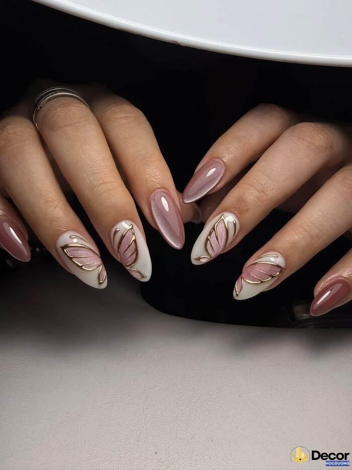nails pink siêu đẹp