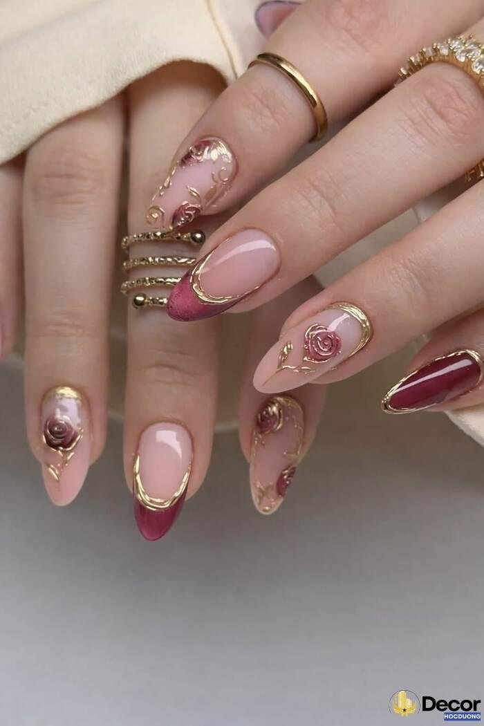 nails pink slay chất