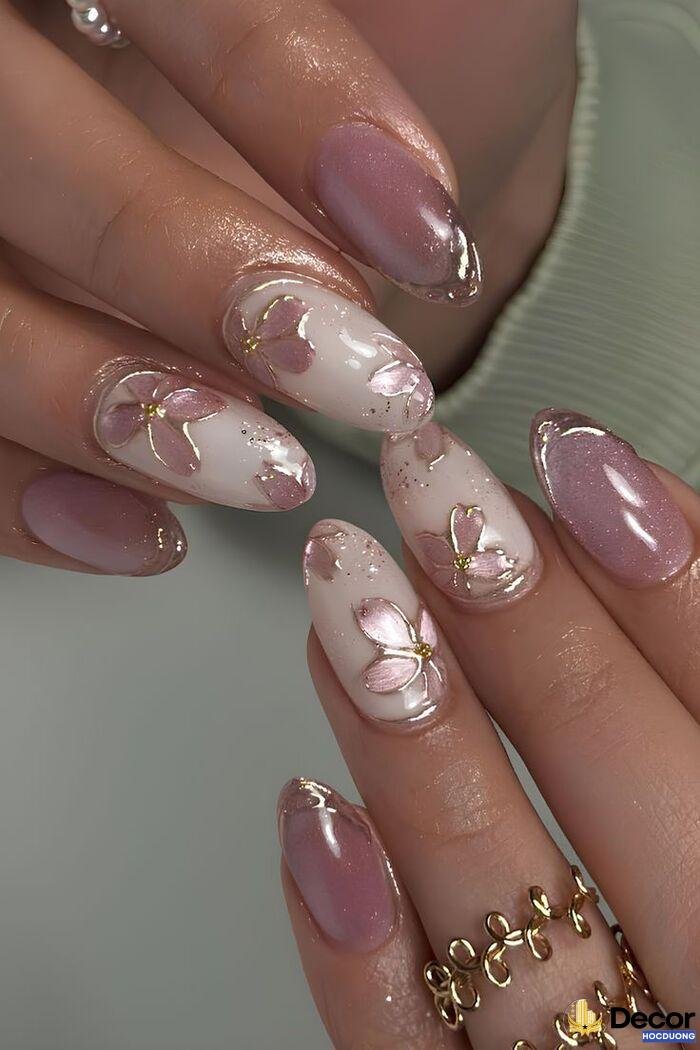 nails pink slay siêu đẹp