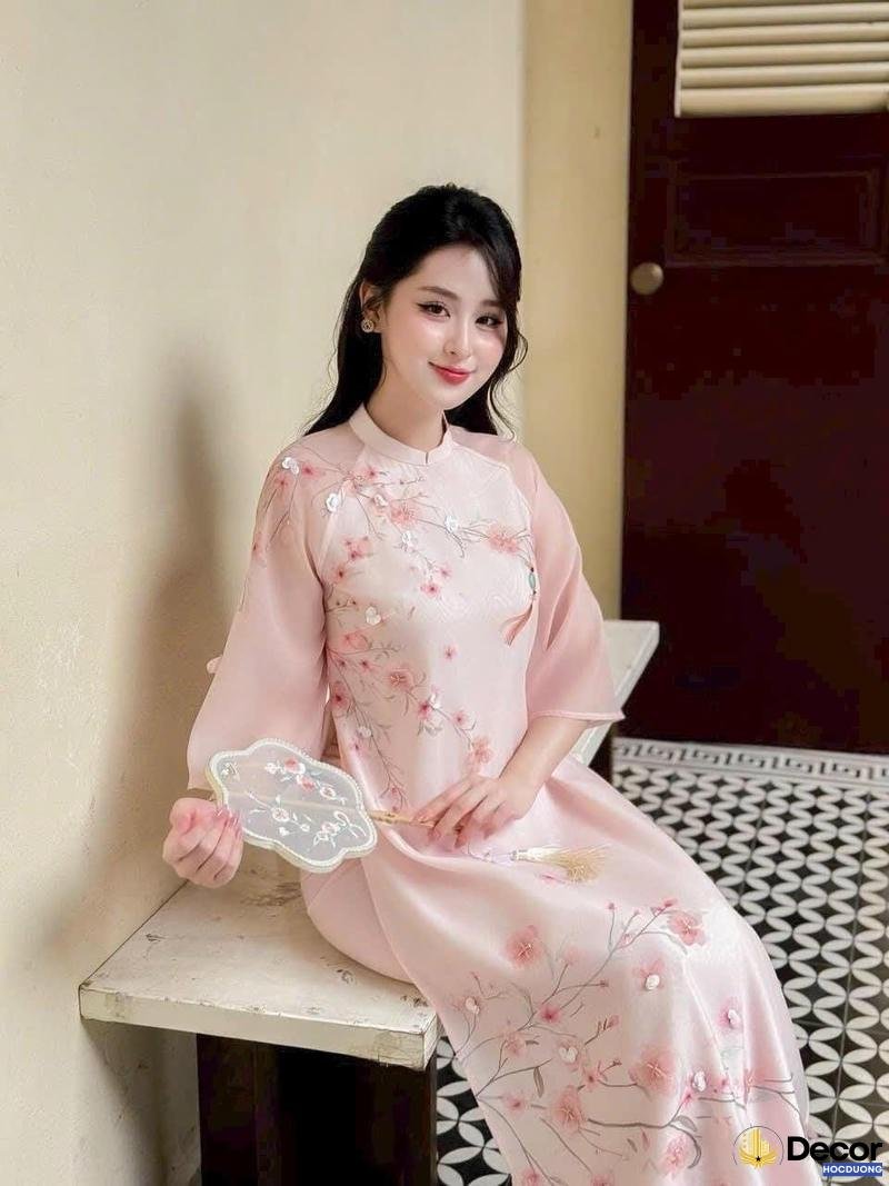 gái xinh mặc áo dài cách tân