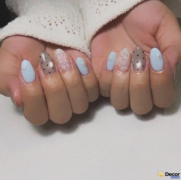 nail móng nhọn dễ thương