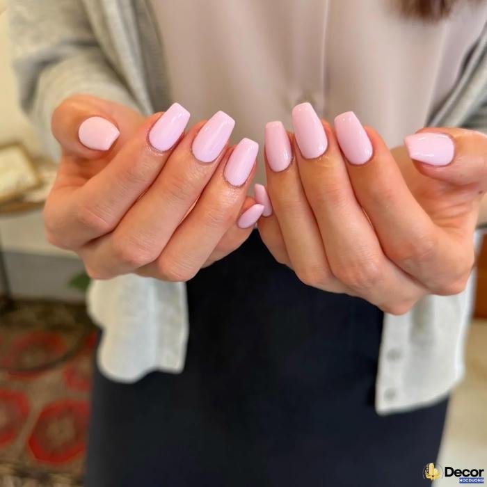 nail móng vuông đẹp mắt