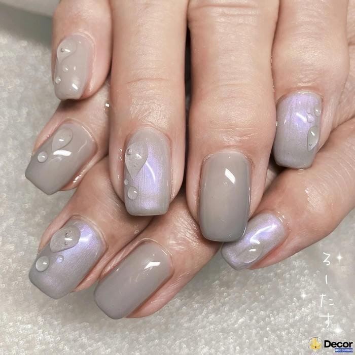nail móng vuông nghệ thuật
