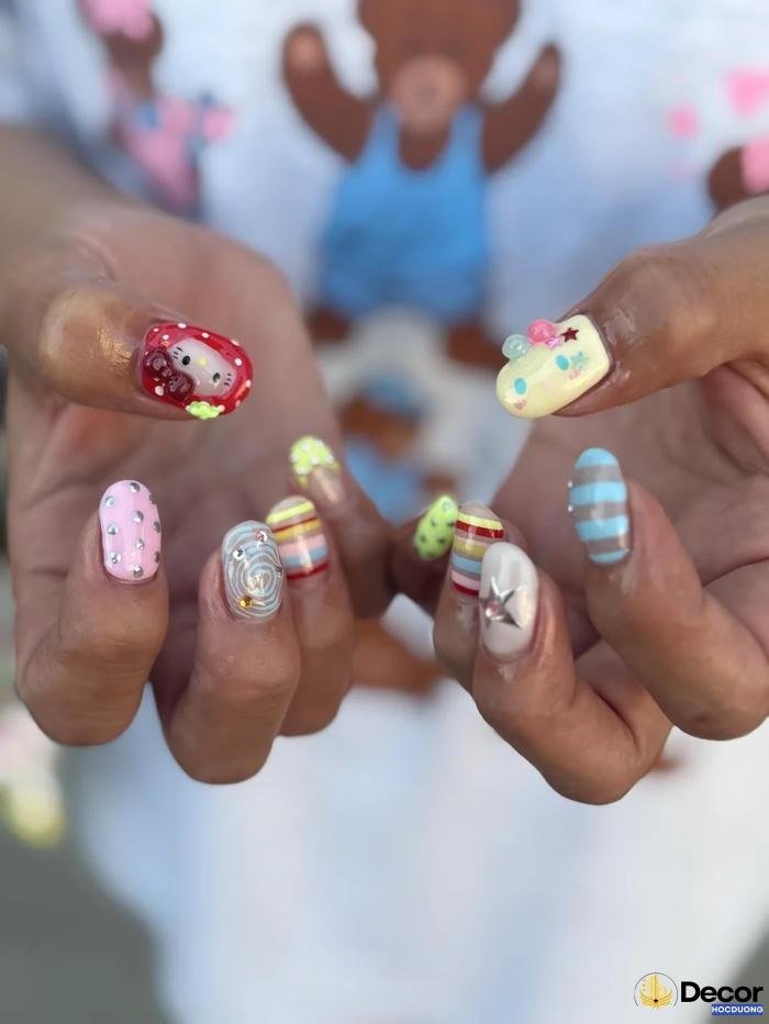 nail mùa hè đơn giản