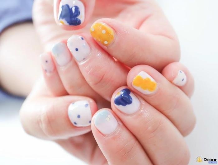 nail nhiều màu nghệ thuật
