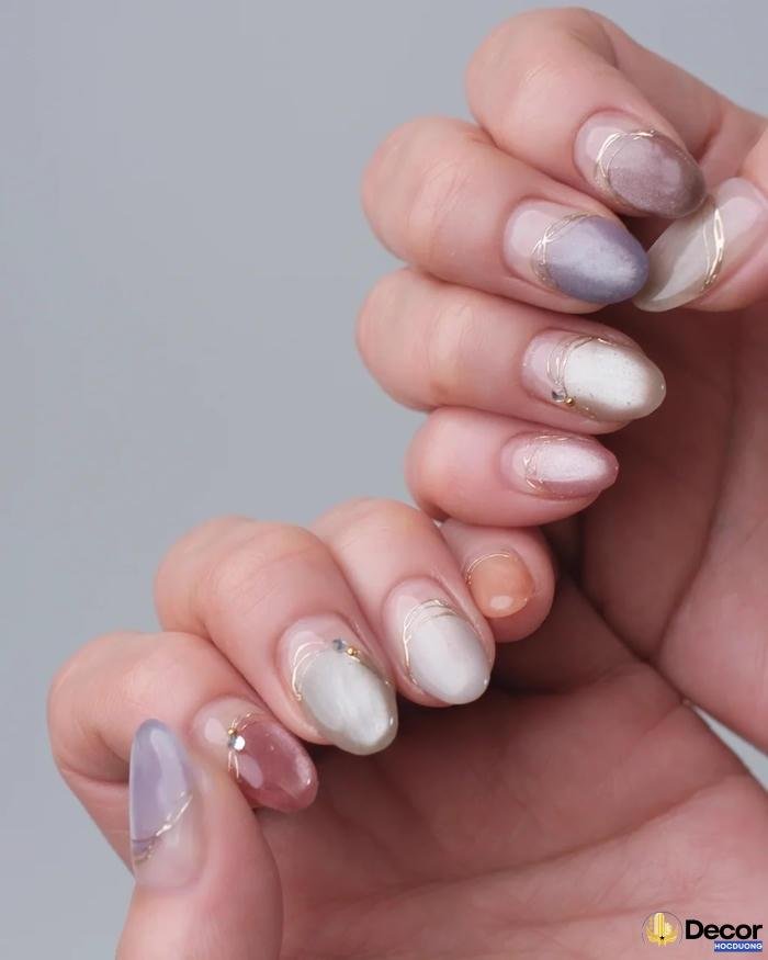 nail nhiều màu sáng tạo