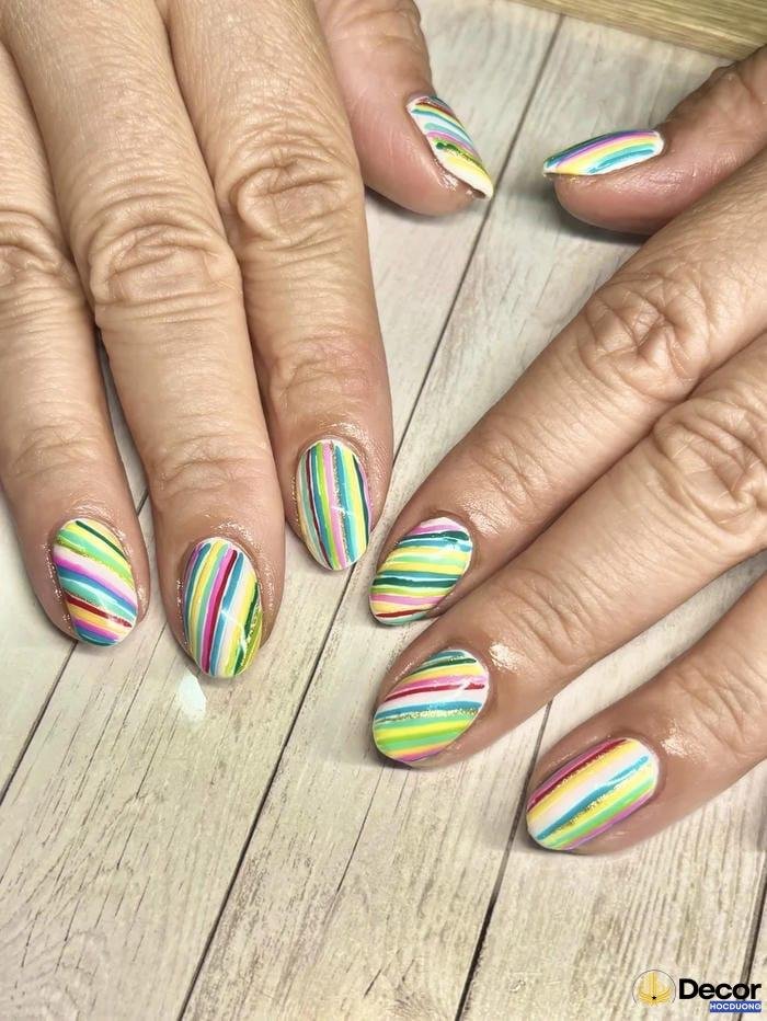 nail nhiều màu sang trọng