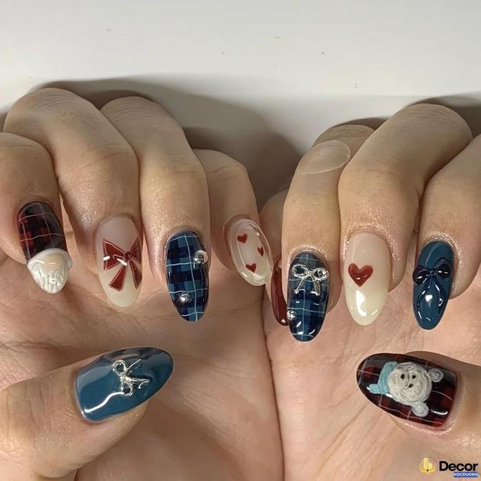 nail noel dễ thương phong cách
