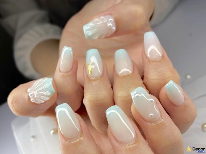 nail ombre đẹp thanh lịch