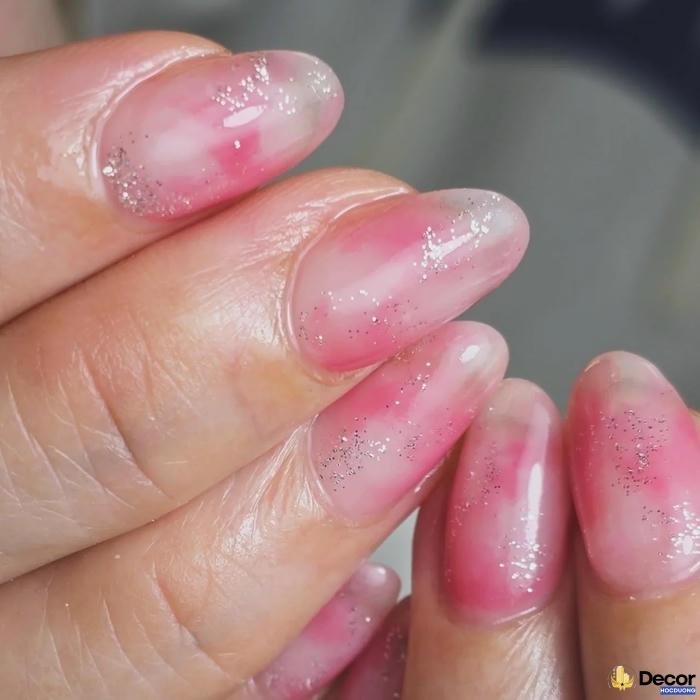 nail vân đá dễ thương