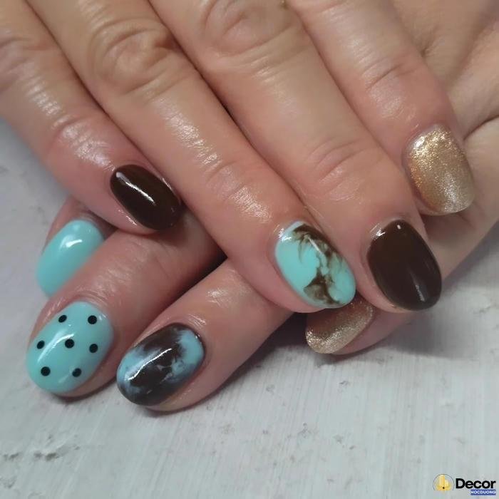 nail vân đá tinh tế