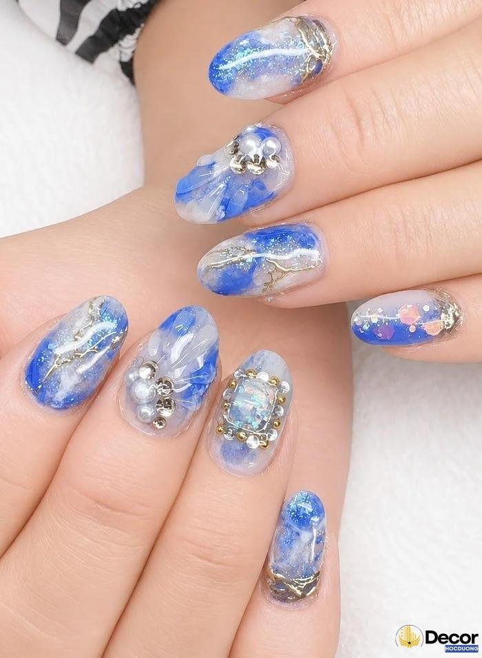 nail xà cừ hiện đại