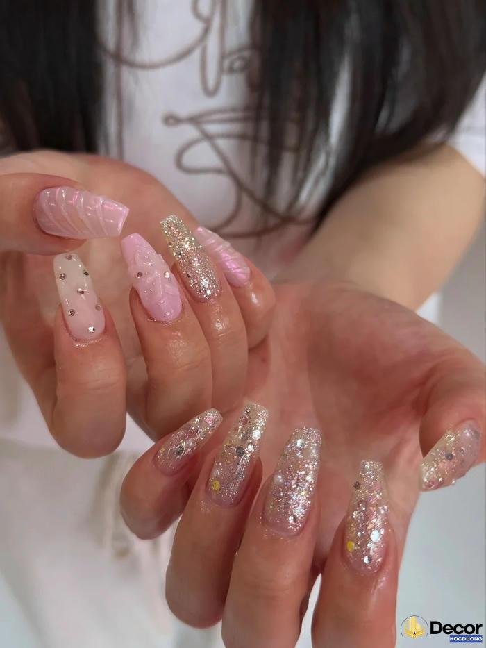 nail xà cừ phong cách