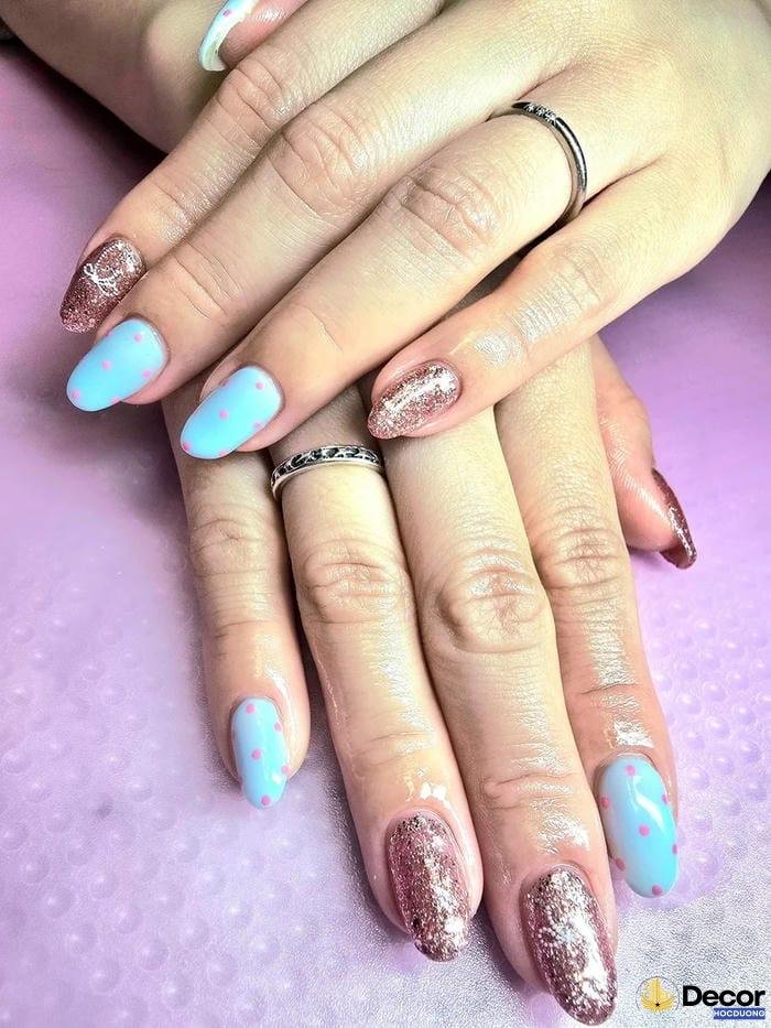 nail xanh đẹp mắt