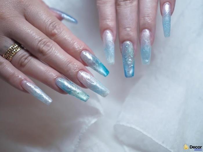 nail xanh thẩm mỹ